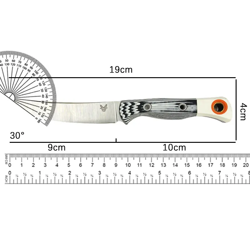 Butterfly New Stainless Steel High Hardness Camping Survival Knife, Multifunctional Cnc Grinding Knife, Household Fruit Knife