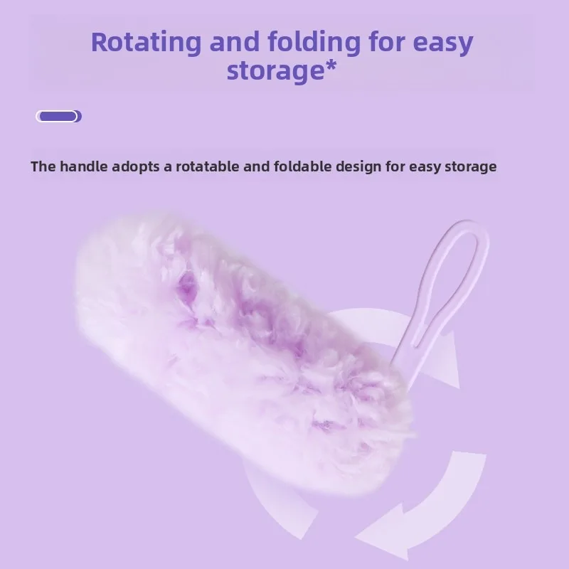 Electrostatic Microfiber Duster Double Sided Dust Cleaning Brush Pet Hair Remover Furniture Cleaner Home Office Car Tool - view 4
