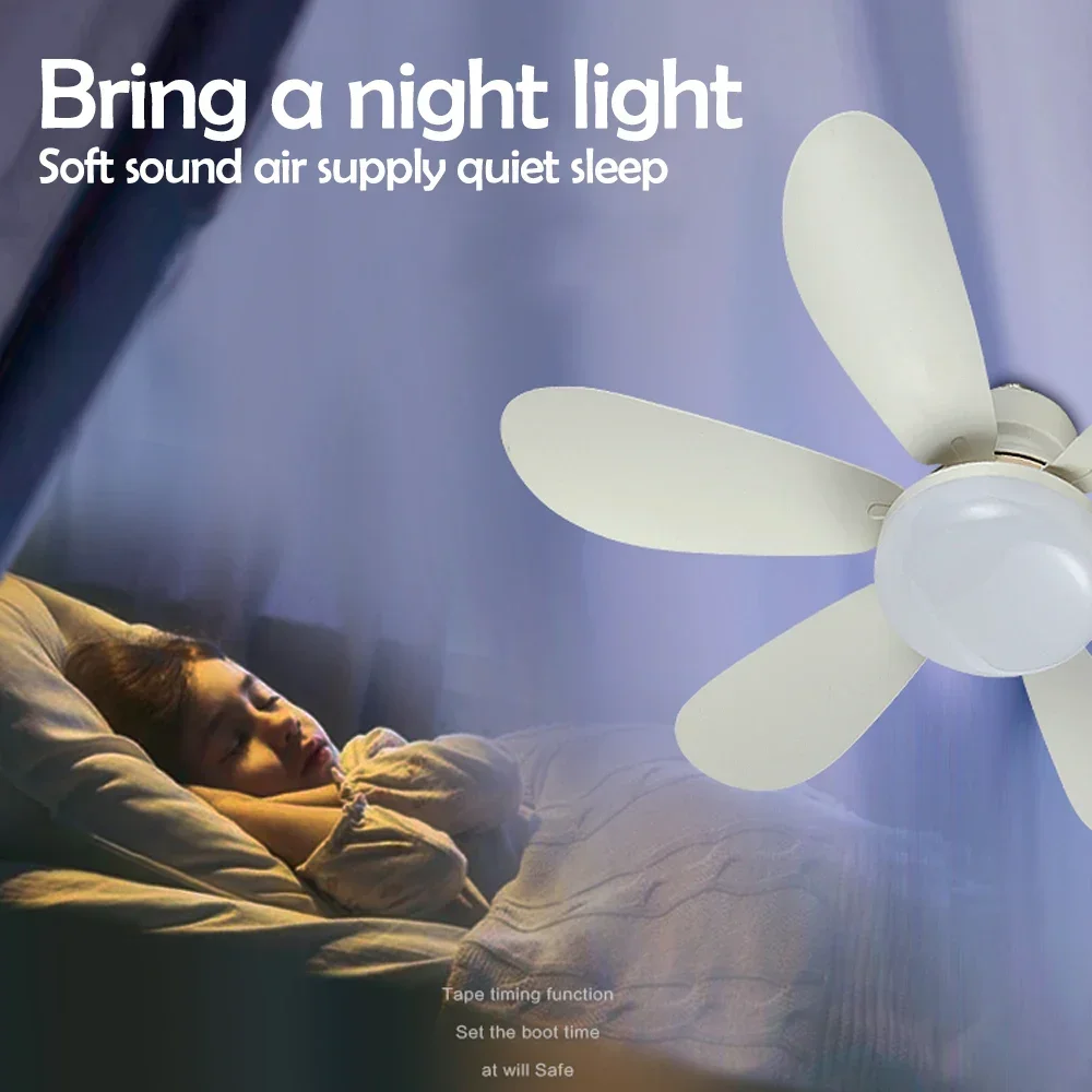 E26 E27 Base Home-use LED Ceiling Fan Light Wireless Remote Smart Fan Light 42cm 52cm Ceiling Fan for Room Office Study Kitchen