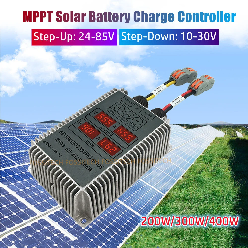 

17V-55V Input Step-Up 24V-85V Step-Down 10V-30V Output MPPT Solar Battery Charging Controller For Acid Iron Lithium Battery