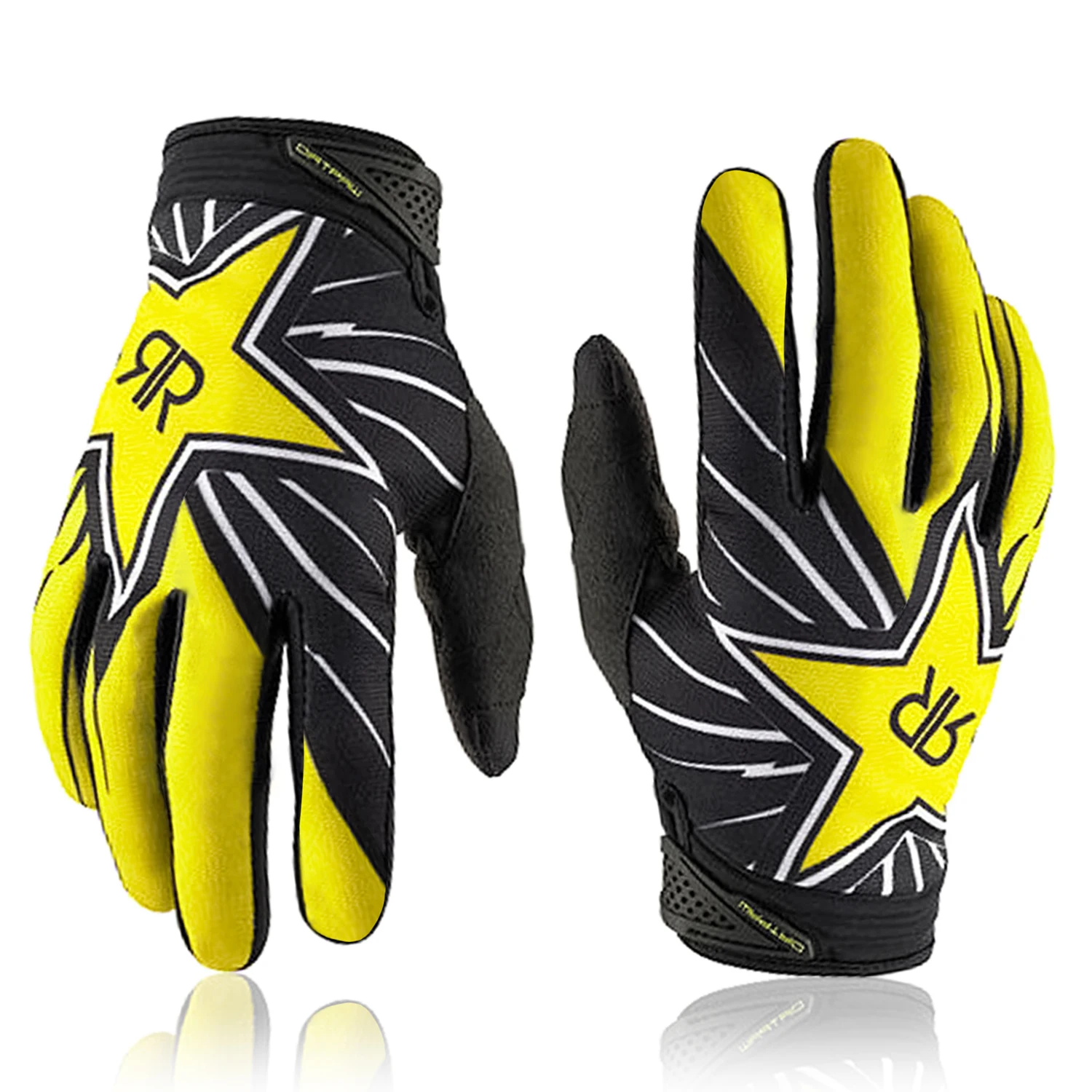 

Multi Colored Fashionable Outdoor Cycling Universal Gloves Motorcycle Riding Colorful Six Tpes Of Full Finger Gloves