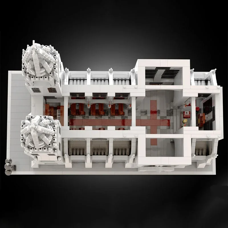 3997 elementów MOC Gotycka Katedra Modułowy Model Klocki Konstrukcyjne Prezent na Boże Narodzenie DIY Kreatywne Zabawki Klocki Urodzinowe dla Dzieci