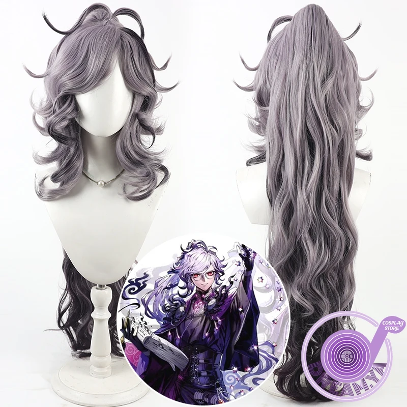 

Edmond Dantes Cosplay Wig FGO Fate Grand Order Purple Black Synthetic Hair Heat Resistant Halloween Role Play Party Carnival