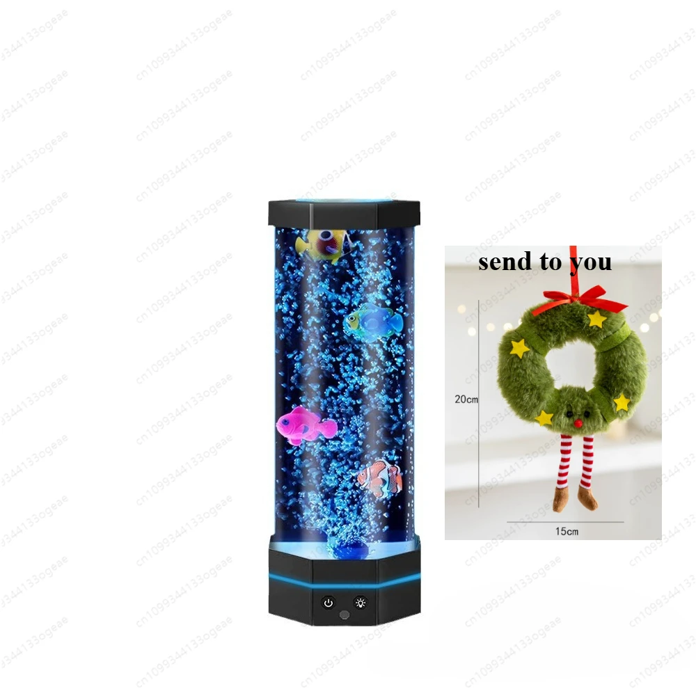 Lampu Ubur-ubur Remote Control Baru, Lampu Malam LED, Lampu Suasana Hadiah Natal Kreatif