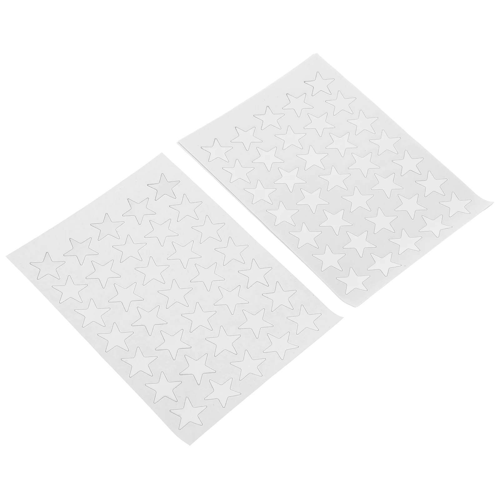 

35pcs Rewards Tags PVC Stickers Labels 2 Packs Silver Pentagram Self Adhesive School Supplies Student Teacher Appreciation