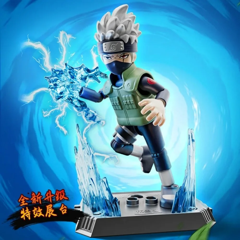 Blokees originales NARUTO Uzumaki Naruto Jiraiya Uchiha Sasuke Tsunade Hatake Kakashi figura de acción bloque de construcción caja ciega de juguete