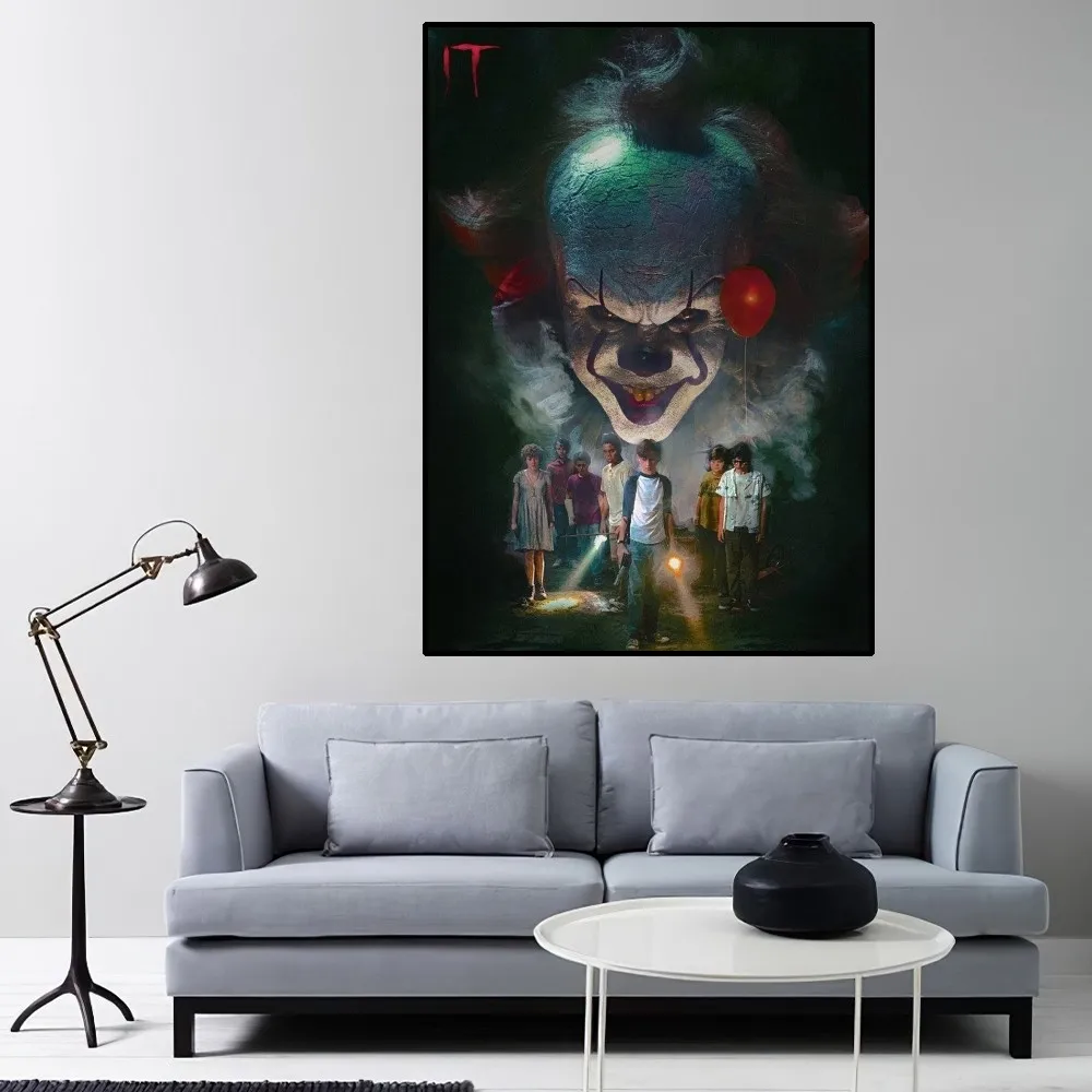 IT It Chapter One Horror Movie Poster Home Room Decor Living Room Bedroom Aesthetic Art Wall Painting Stickers