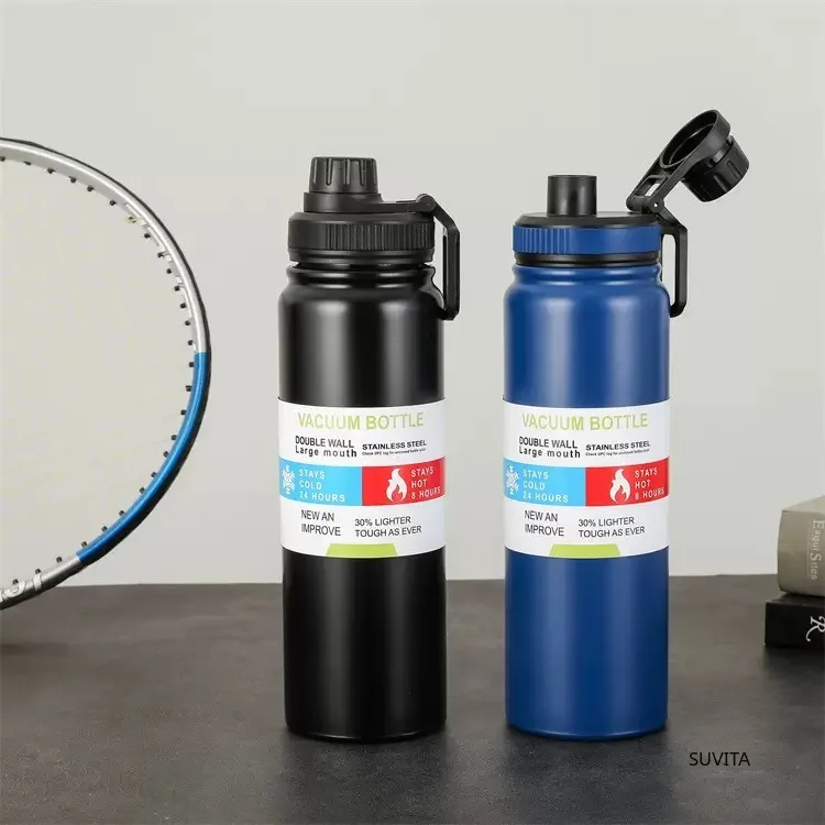Outdoor Thermos Water Bottle Stainless Steel Insulated Cup Keeps Cold and Heat Thermal Mug Travel Vacuum Flasks 600/800/1000ML