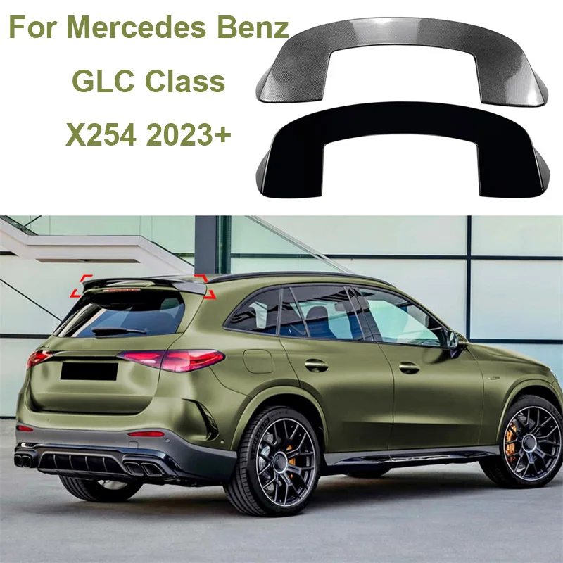 

Car Tail Tailgate Splitter Trunk Roof Wings Fixed Wind Spoiler Rear Wing Spoilers For Mercedes Benz GLC Class X254 2023 +