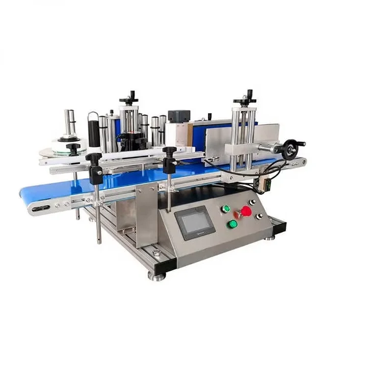 San Table top Desktop Auto Automatic Can Jar Vial Sticker Round Pet Bottle Labeling Machine,label machine for small business