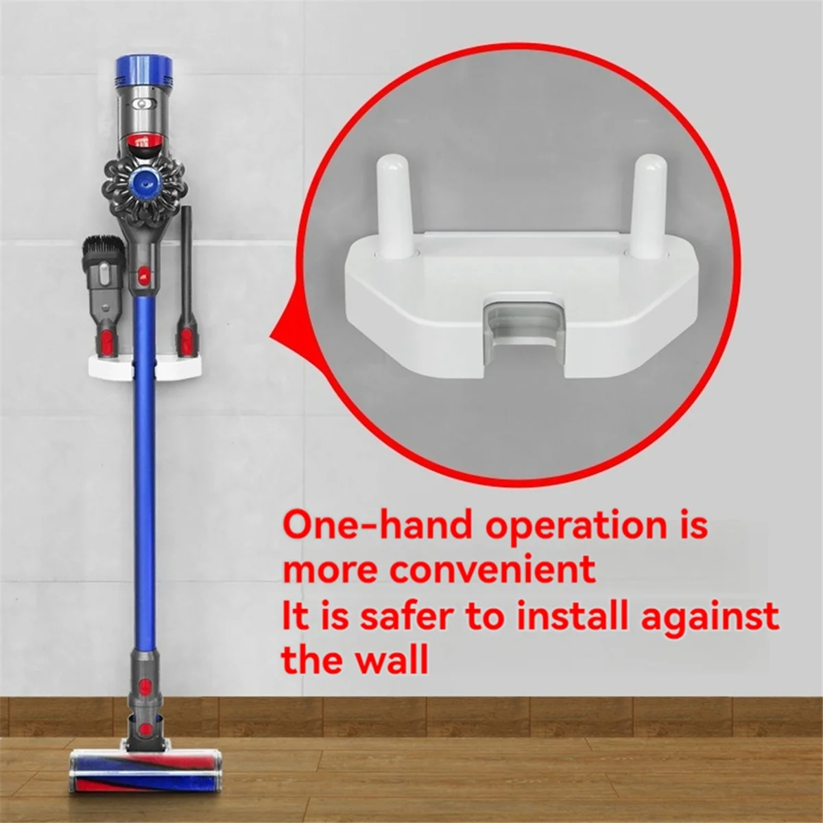 ที่ยึดแบบสูญญากาศติดผนังสำหรับ V6 V7 V8 Dyson/Xiaomi /Midea /Shark ที่วางแบบสูญญากาศอเนกประสงค์