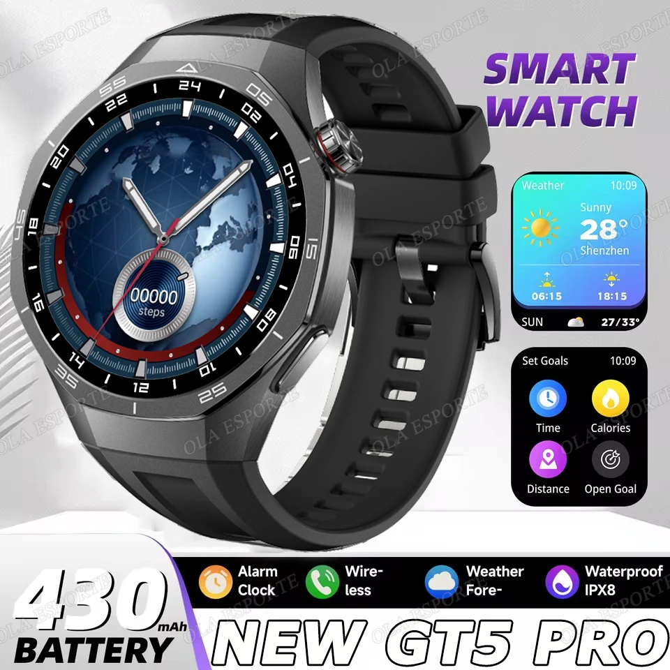 �y�Z�[�����z�ŐV�� Gt5 Pro �X�}�[�g�E�H�b�` ECG ���j�^�[�S��������/�_�f Bluetooth �ʘb�A�E�g�h�A�X�|�[�c GT5 PRO �A�b�v�O���[�h�X�}�[�g�E�H�b�`