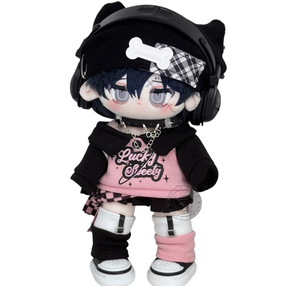 Black Powder Series 20cm and 25cm Universal Cotton Baby Doll Clothing Sports Set view 5
