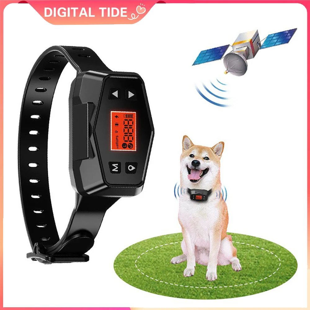 

Wireless GPS Pet Fence Dog Tracker Collar Pet Containment System Waterproof Electric Dog Training Collar Anti Run Away Safety