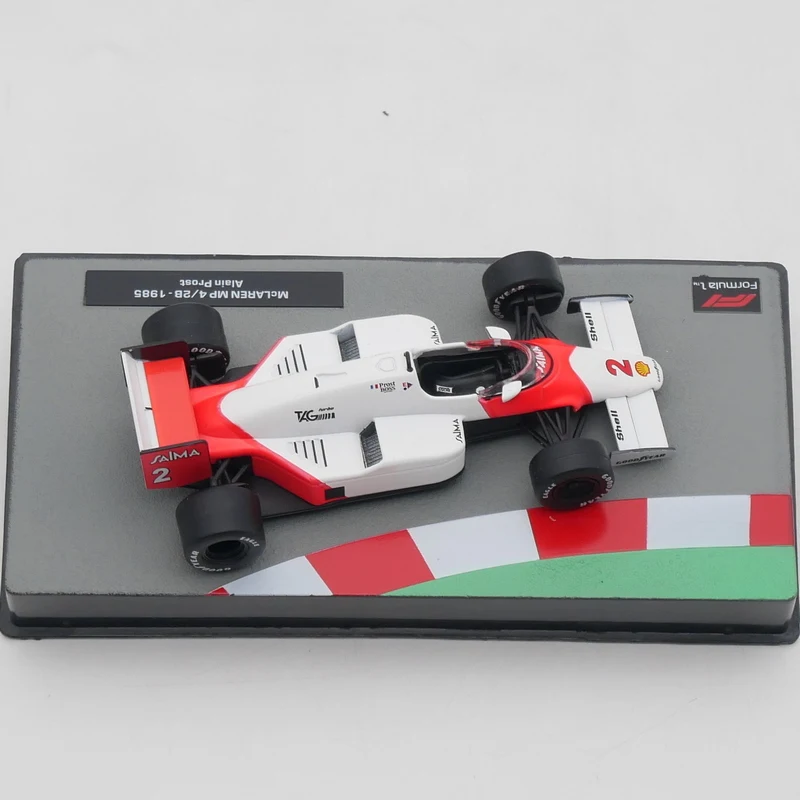 Ixo 1:43 Racing MP 4/2B 1985 Alain Prost Diecast Car Model Collection Metal Toy Vehicle