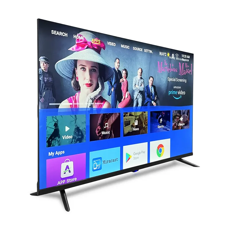 

43, 50, 55, 65-дюймовые телевизоры Android Smart TV с Full HD дисплеем, подставкой и оптовой ценой, умные LED-телевизоры с Wi-Fi
