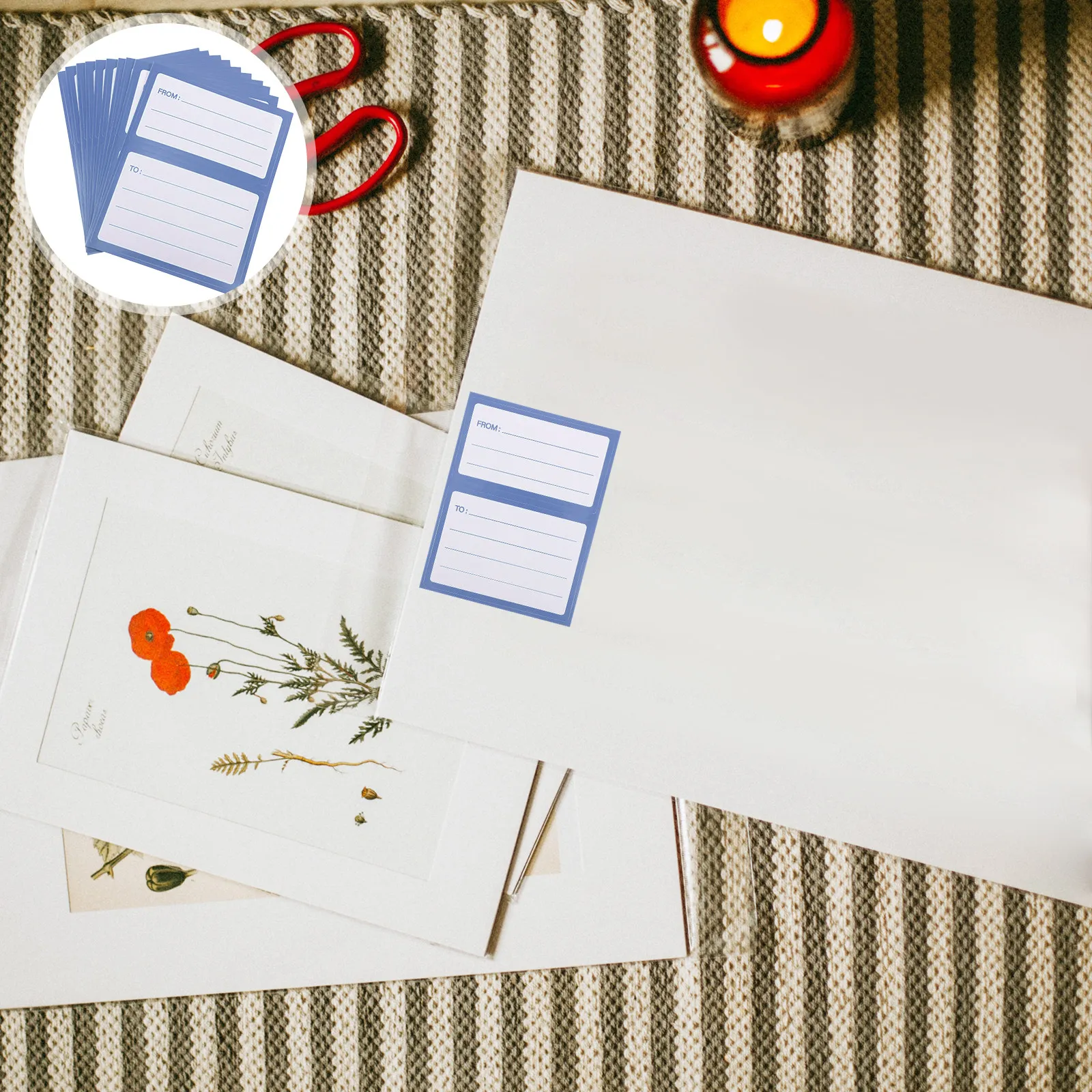 

150Pcs to and from Mailing Labels Self Adhesive Blank Address Stickers for Envelopes Shipping Bags Office Home Use Ample Writing