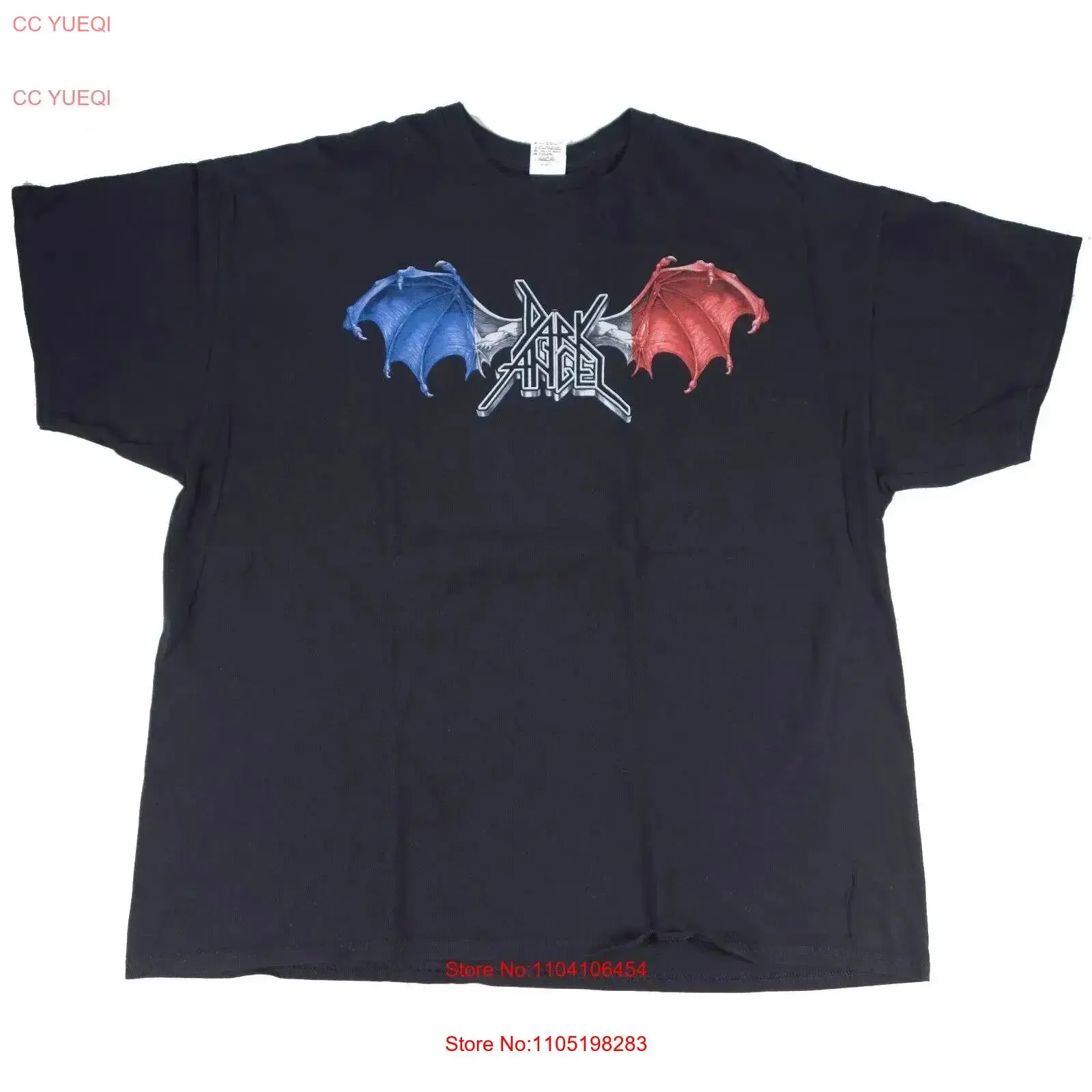 الظلام الملاك Hellfest 2014 جولة تي شيرت XXL thrash المعادن الثقيلة مهرجان الحدث خمر غسلها أوم أنيق لينة تنفس