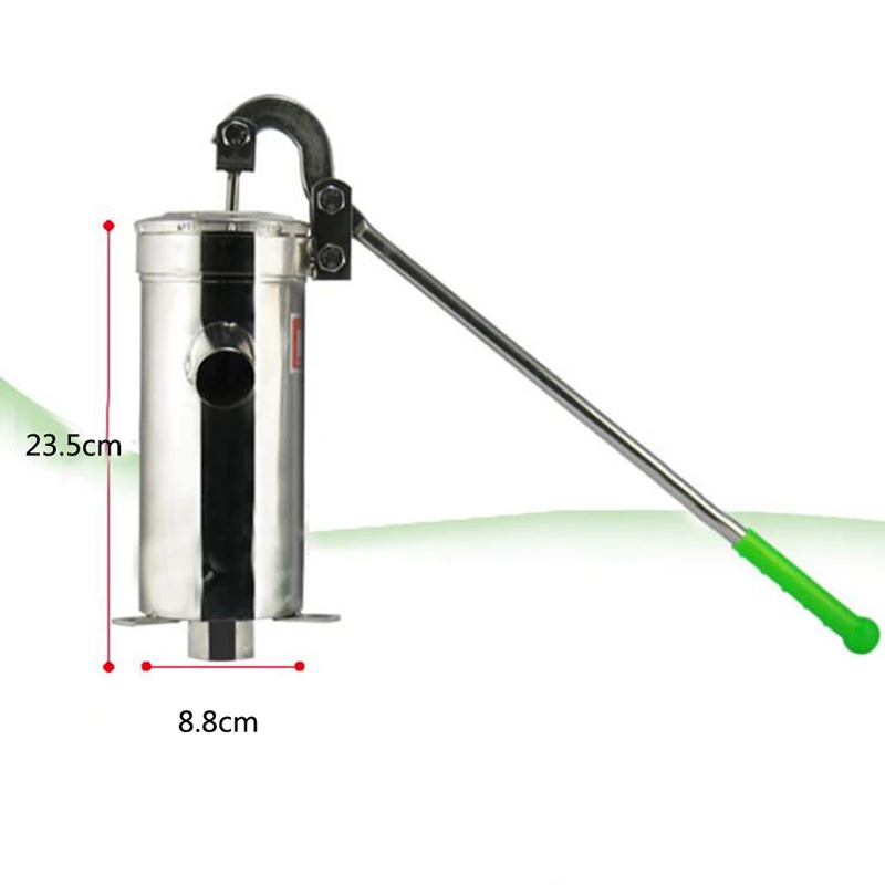 

Straight Tube Stainless Steel Pump Well Water Hand Pump Distributor Well Oil Pump Max Lift 10m Height 23.5cm