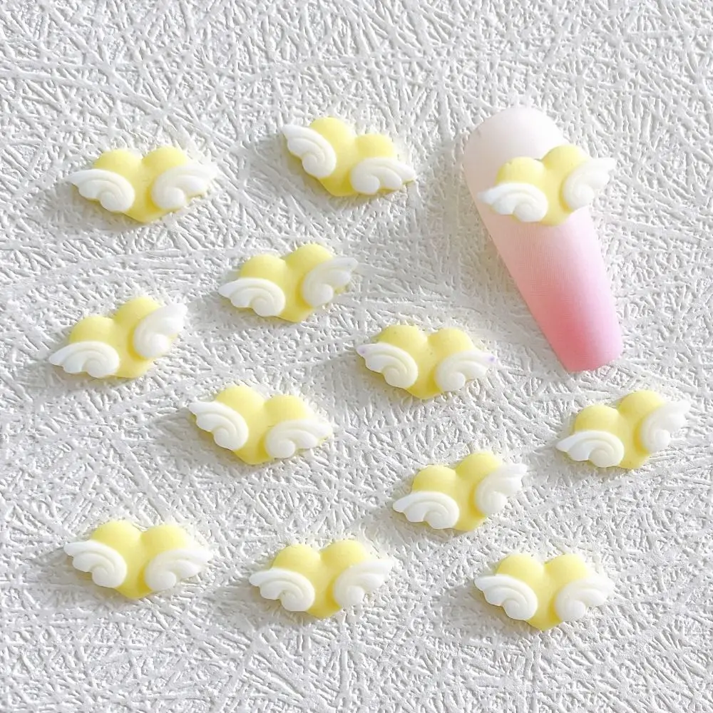 

Nail Ornament Luminous Nail Decorations Angel Wings Nail Jewelry Nail Rhinestones Heart Nail Decorations 3D Nail Art Drills
