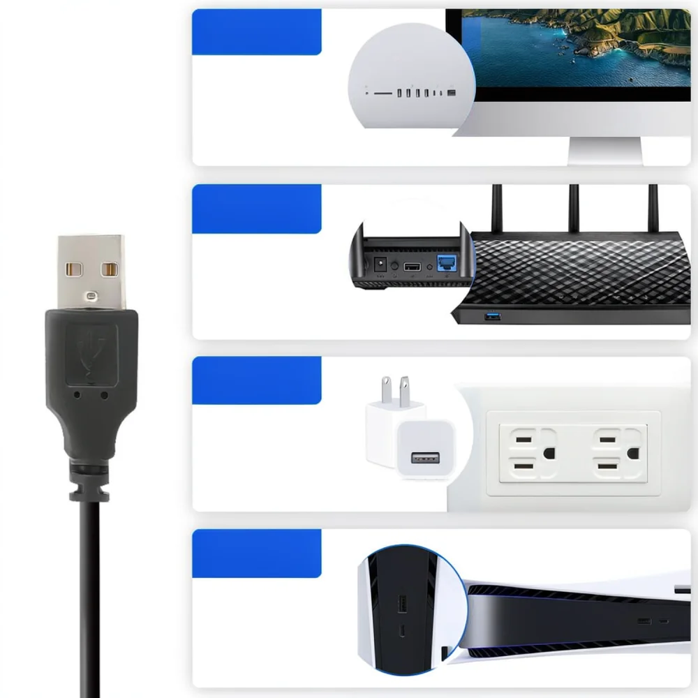 High Performance USB Fan For Router Modem Cooling Radiator Quiet Operation Adjustable Speed Desktop Stand