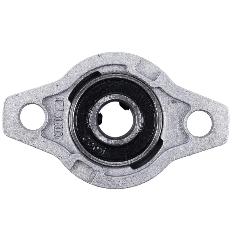 4X KFL000 Bore Inner 10Mm Flange Ball Mounted Pillow Block Bearings