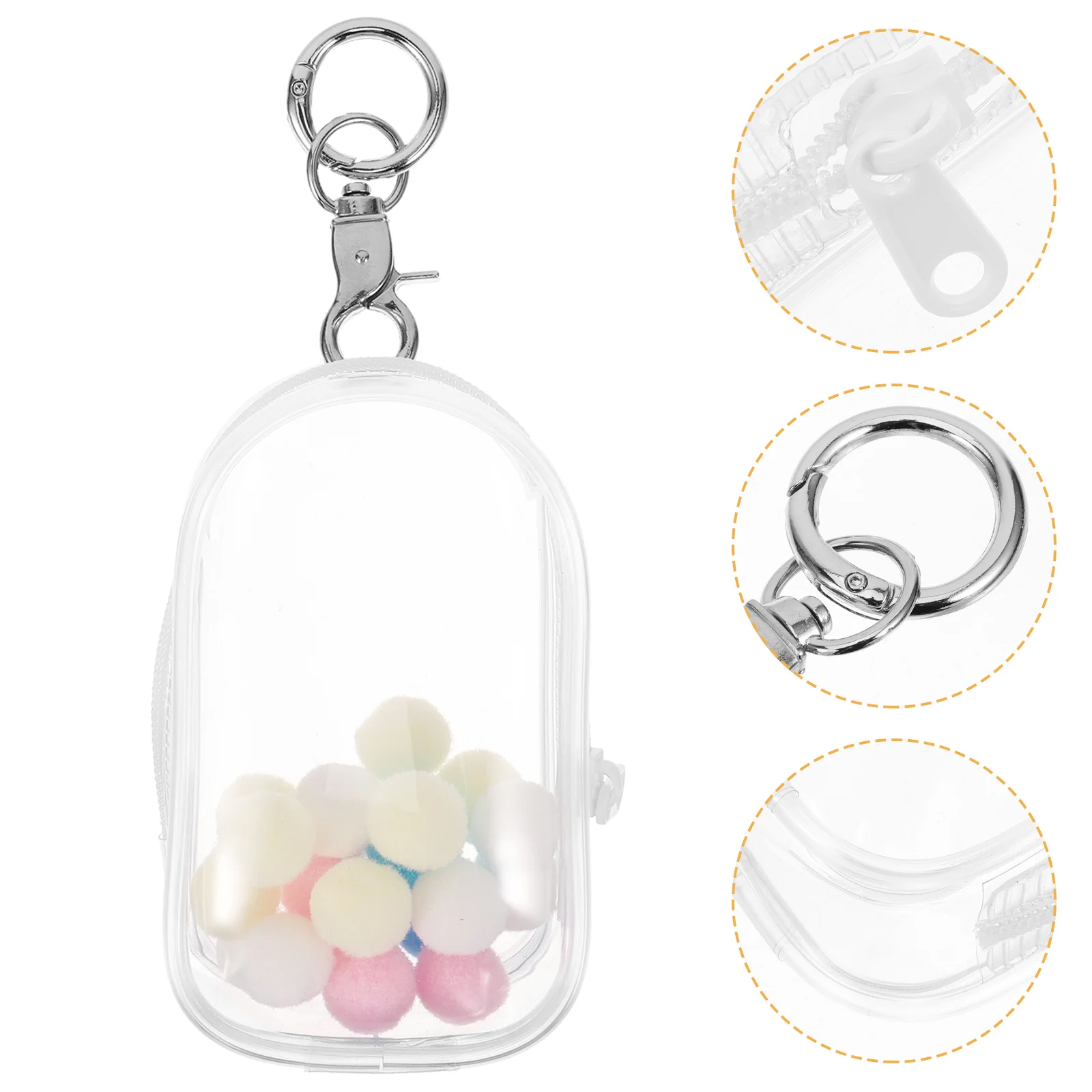 

Storage Bag Outing Outdoor Toys Container Mini Figurine Walk Baby Clear Zipper Pouches