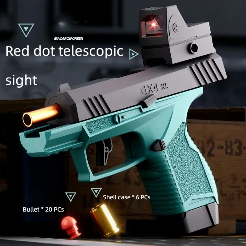 

Карманный игрушечный мини-пистолет Gx4 для непрерывного бросания, образовательная модель пистолета Macara, мягкий пусковой механизм, маленький пистолет для страйкбола