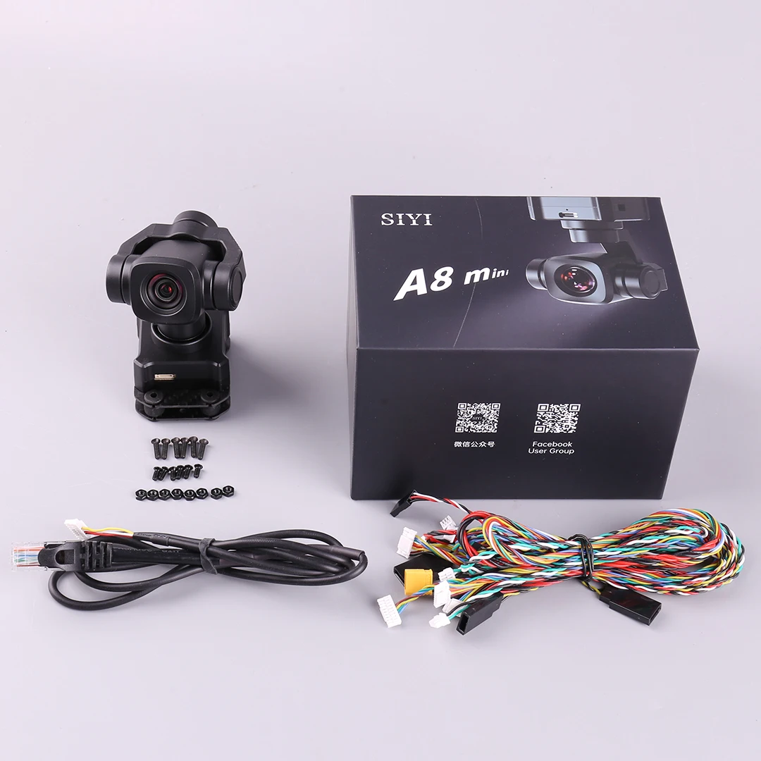 SIYI A8mini 4K PTZ 카메라 드론 FPV 포드 부하 AI 6배 줌 야간 투시경