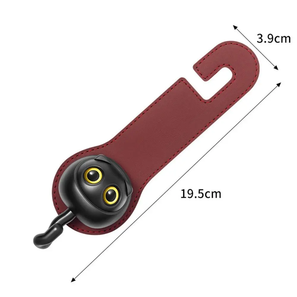 Gancho para asiento trasero de coche Blink Cat, ganchos colgantes para asiento de coche, ganchos ocultos para reposacabezas, cuero de microfibra ABS, accesorios de Interior de coche