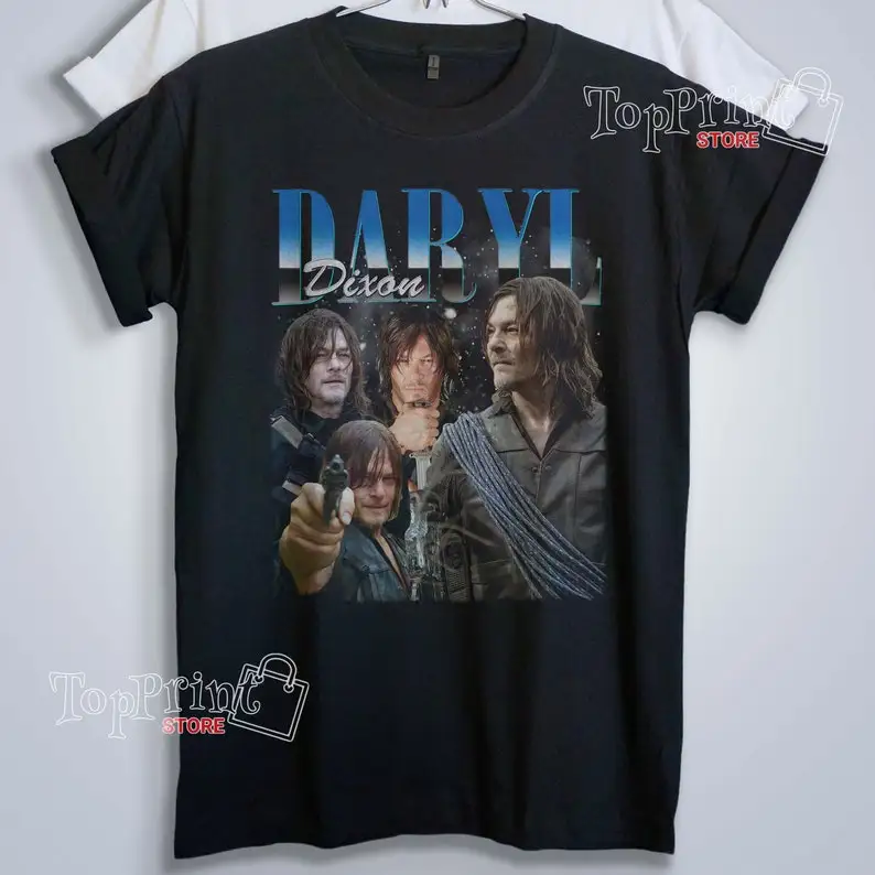 Limited Daryl Dixon Vintage T-Shirt, Graphic Unisex T-shirt, Retro 90's Fans Homage T-shirt, Gift For woman and man