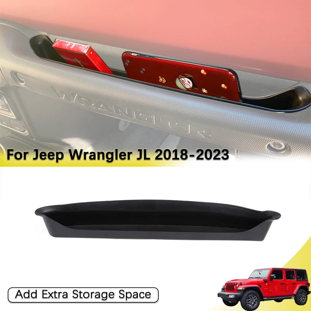 Grab Tray Interior Storage for Jeep Wrangler JL Gladiator JT 2018-2023 Passenger Grab Storage Tray Organizer Interior Accessory