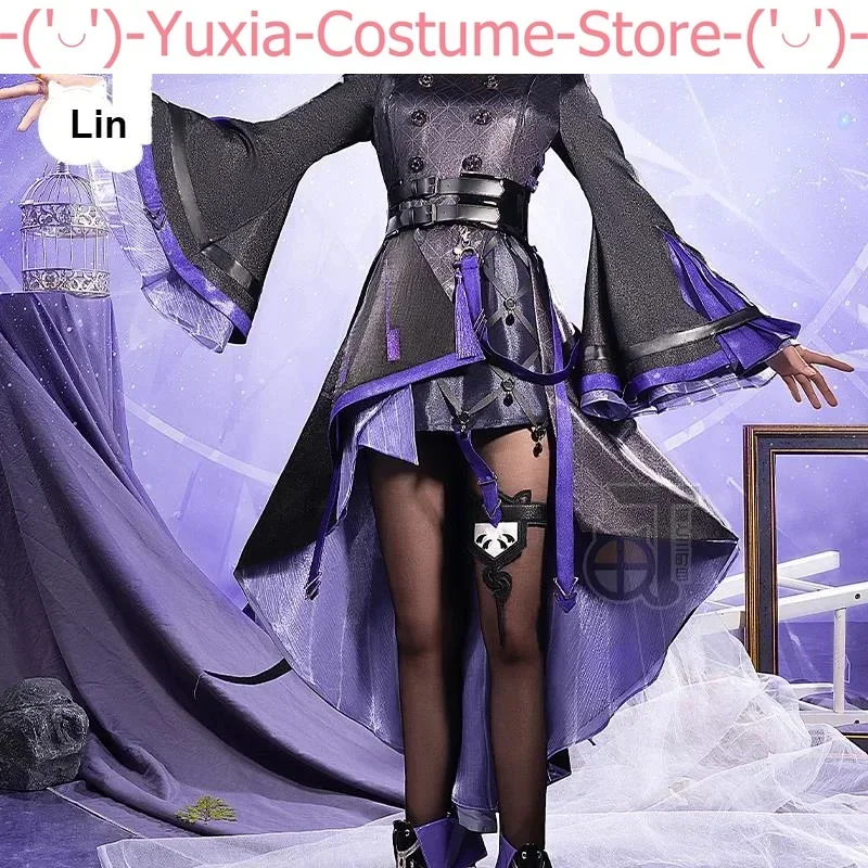 Arknights Lin Game Suit Graceful Handsome Dress Cosplay Costume Halloween Carnival Party Role Play Outfit Women