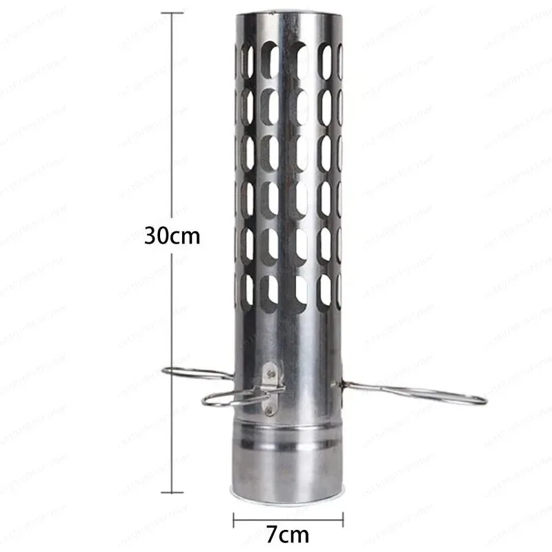 Anti-Spark & Windproof Fixing Kit6cm/7cm Chimney Rain Cap Set, Green Furnace Black Pull Ring,