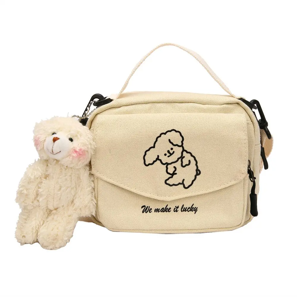 

Повседневная новая модная студенческая сумка-мессенджер с милой собакой, женская сумка для девочек, парусиновая сумка через плечо