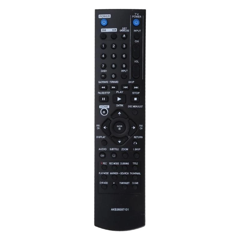 

NEW Remote Control for DVD AKB36097101 Durable Replacement Remote Recorder DVD VCR Suitable for RC897T RC397HM