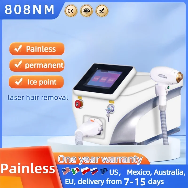 

Diode Laser Hair Removal Professional Machine Ice Titanium 755nm 808nm 1064nm Permanent removal Device Skin Cool Portable 3000W