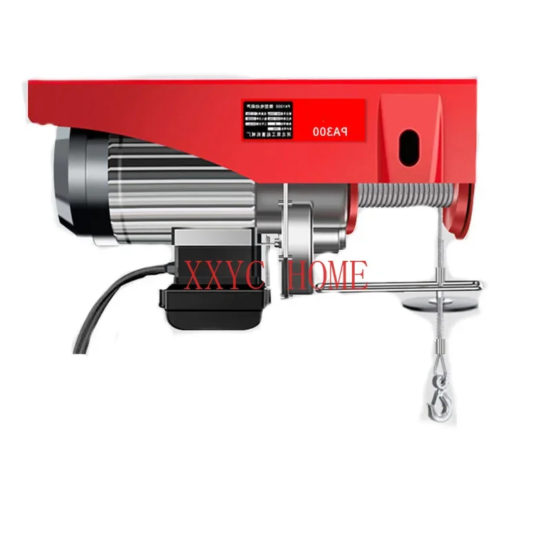 

PA300 Hoist Flat Winch Hoist220V/650W Household Miniature Electric Portable Remote Control Hoist Crane With Wire