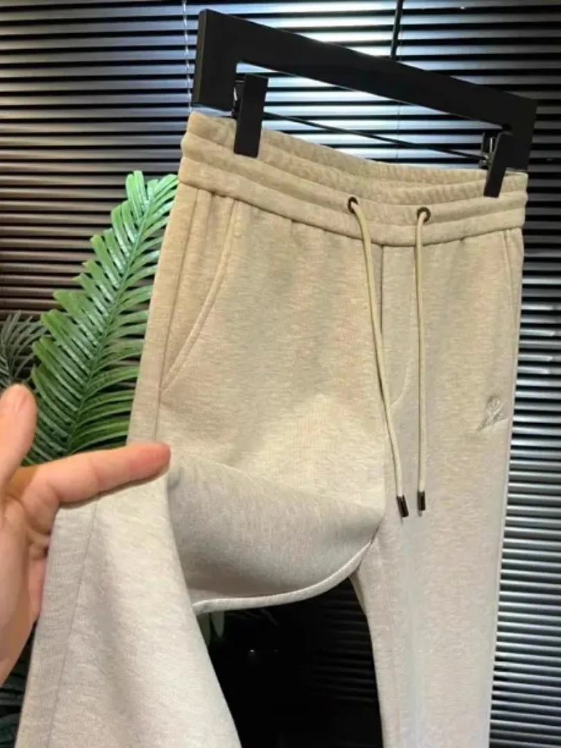 

Высококачественные мужские повседневные брюки прямого кроя для осени и зимы, модные, универсальные, стильные, деловые, повседневные, трендовые, прямые брюки.