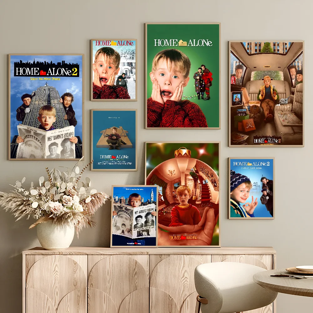 

MOVIE Home Alone Christmas Whitepaper Poster HD Quality Poster Wall Art Painting Study Room Wall Decor