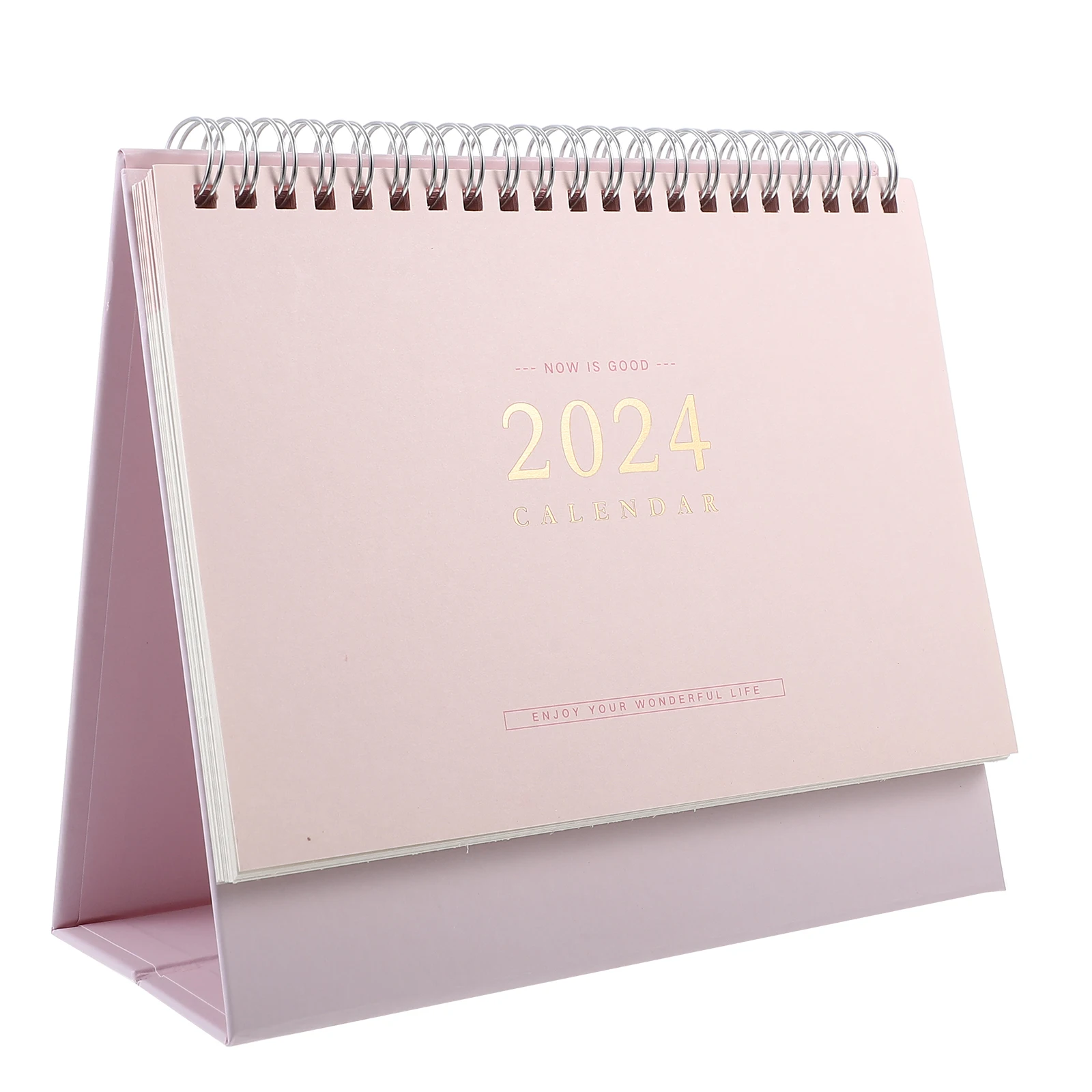 

2023 2024 Desk Calendar Small Monthly Planner Home Office Accessories Warm Green Desktop Design Notebooks Paper