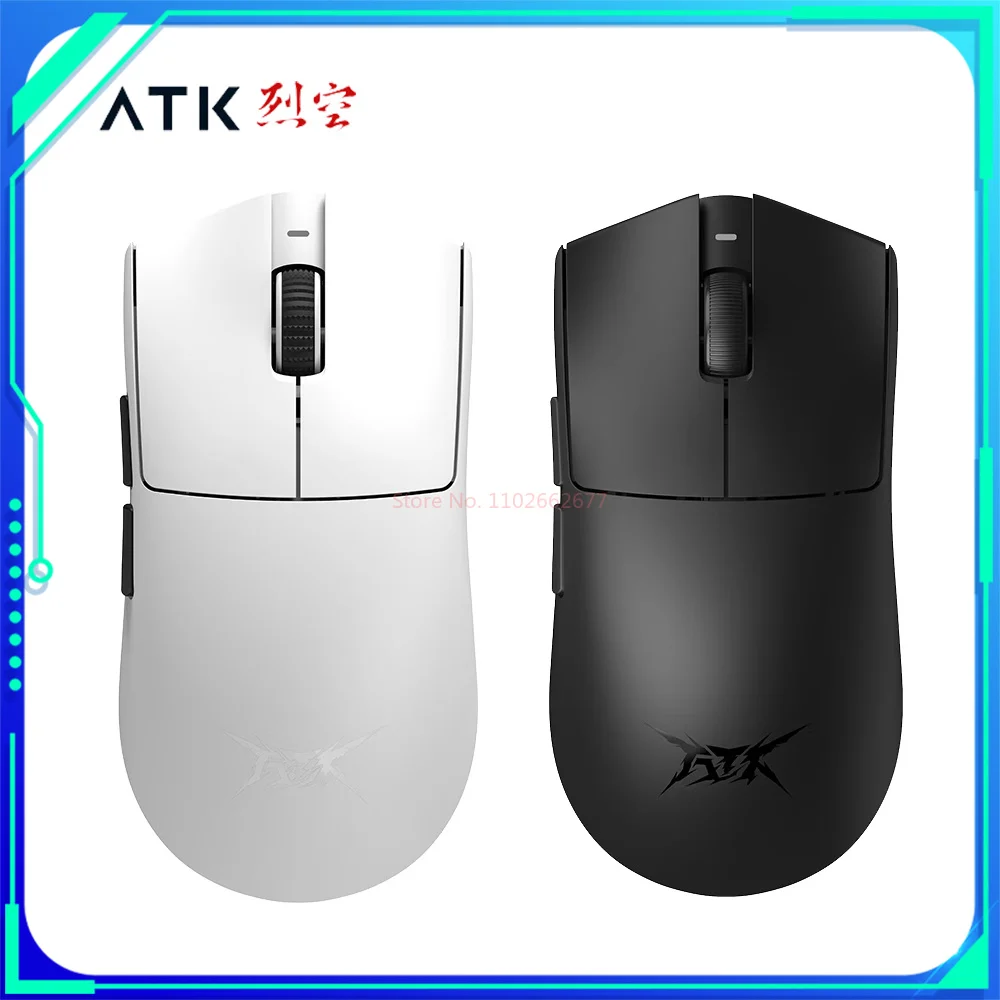 ATK Blazing Sky X1 Ultimate Mouse Dual Mode PAW3950Ultra 8K Wireless Gaming Mouse Lightweight Custom Mice PC Gamer Accessories