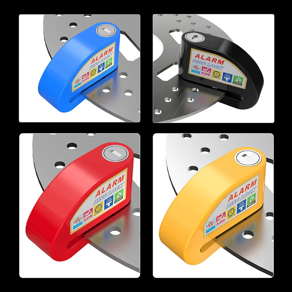 110db Alarm Disc Lock Disk Padlock Anti-Theft Alarms Safety Locks - view 5