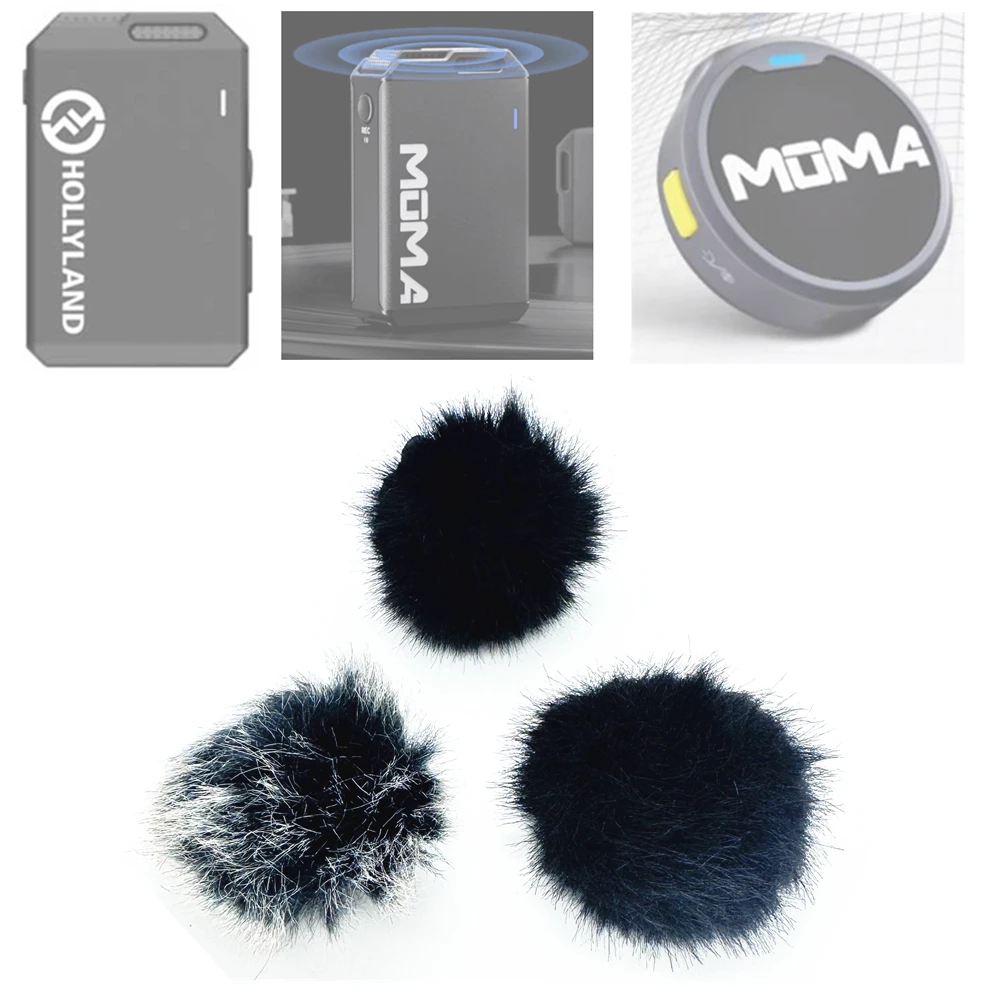 Windscreen Outdoor Windshield Muff Deadcat Cover for Moma Hollyland Lark MIX MAX Wireless Lavalier Microphone Transmitter