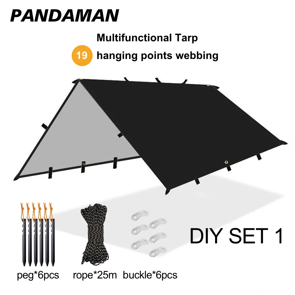 3x4m Tarp19 hang points Outdoor Camping Trap