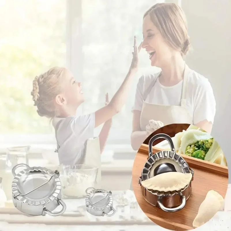 Stainless Steel Dumpling Maker Dumpling Skin Mold Ravioli Maker Press Pie Making Press Wrapper Pastry Maker Kitchen Accessories - view 3