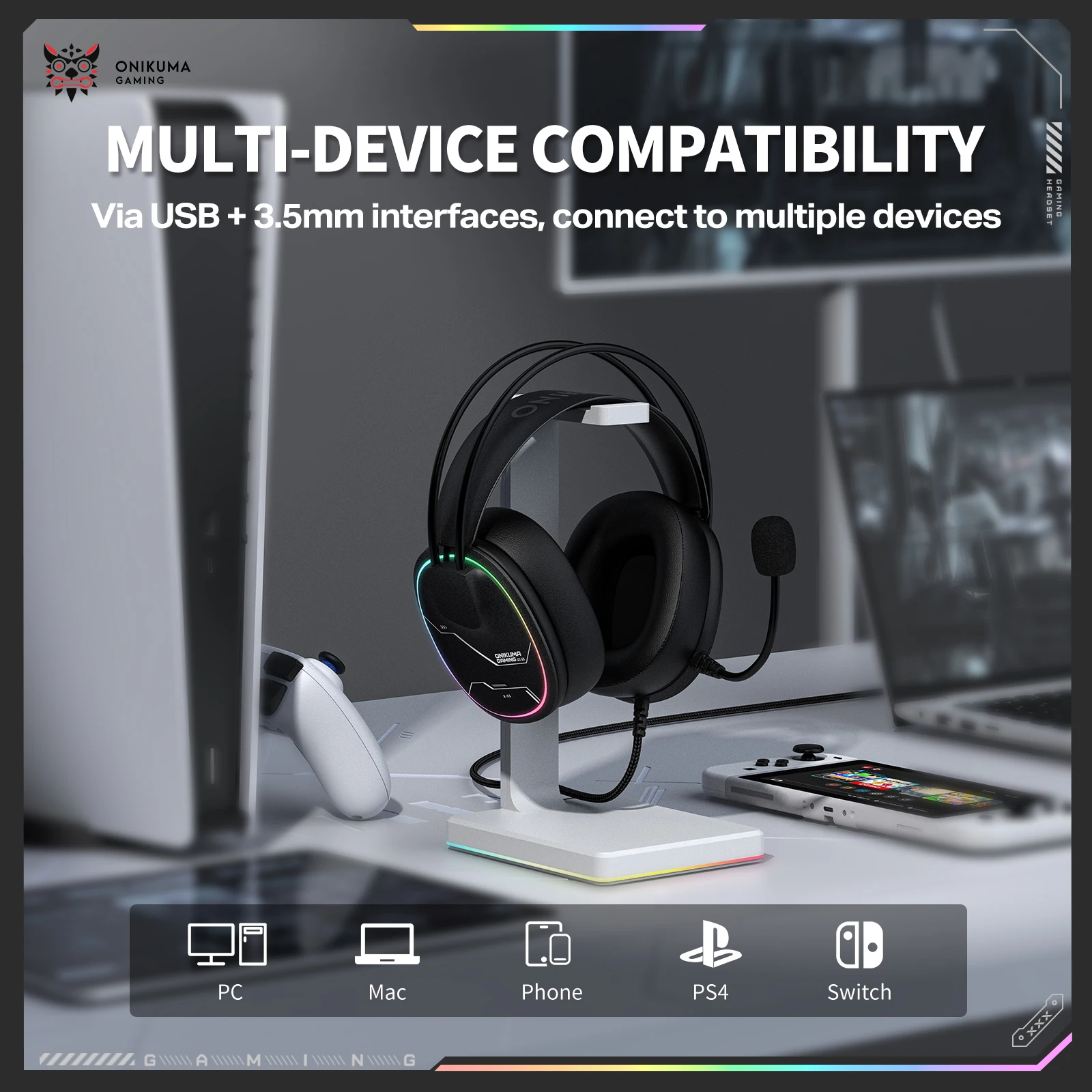 ONIKUMA X91 Wired Gaming Heads - Wired Earphone Mic 评论和价格