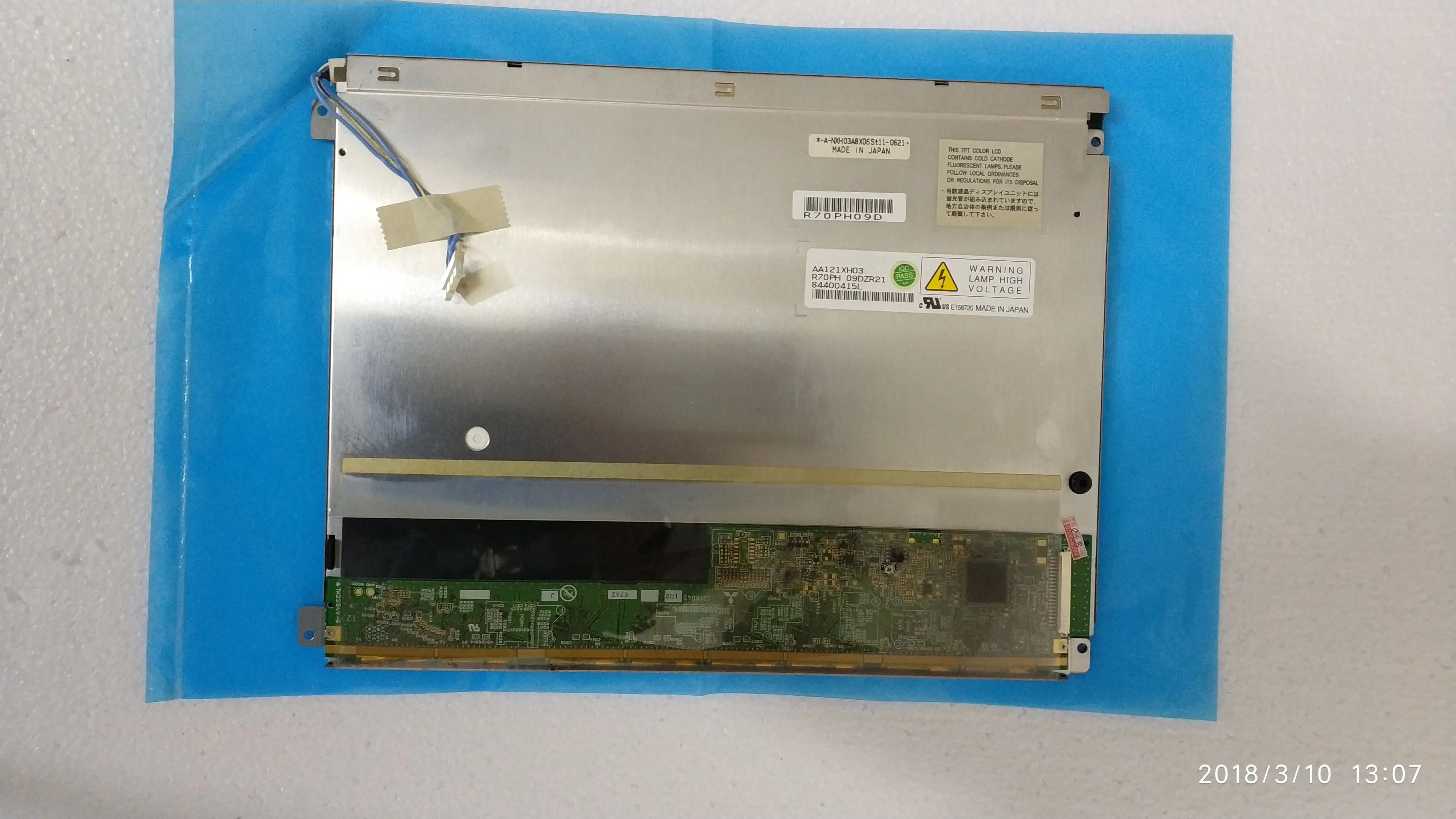 Original 12-1 inch LCD AA121XH01 AA121XH03 AA121XH05 1024*768  Original 12-1 inch, half year warranty. Test OK.