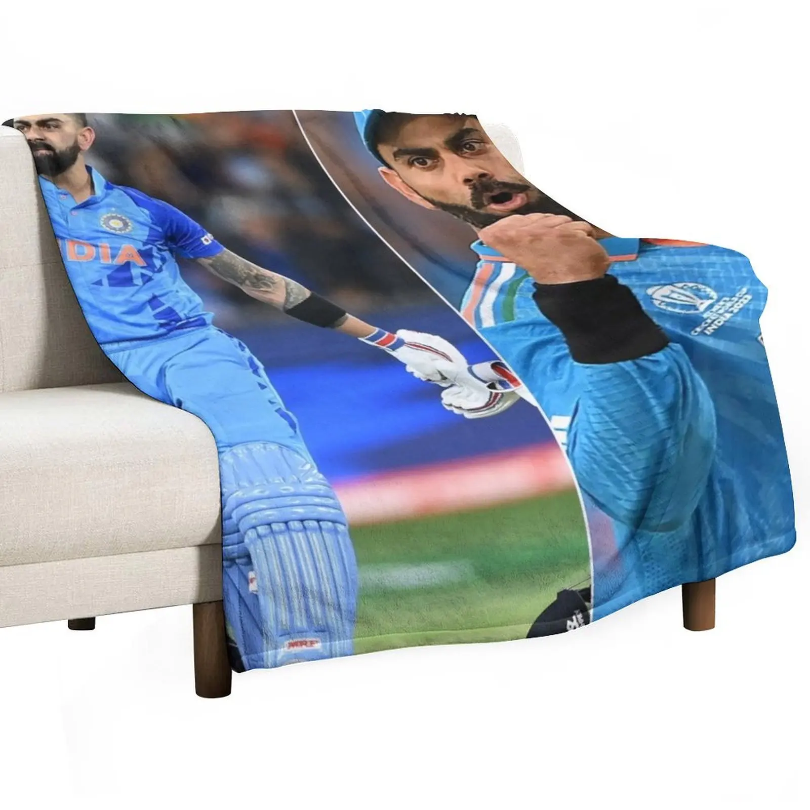 

virat kohli Throw Blanket Nap Soft Plaid Giant Sofa Thin Blankets