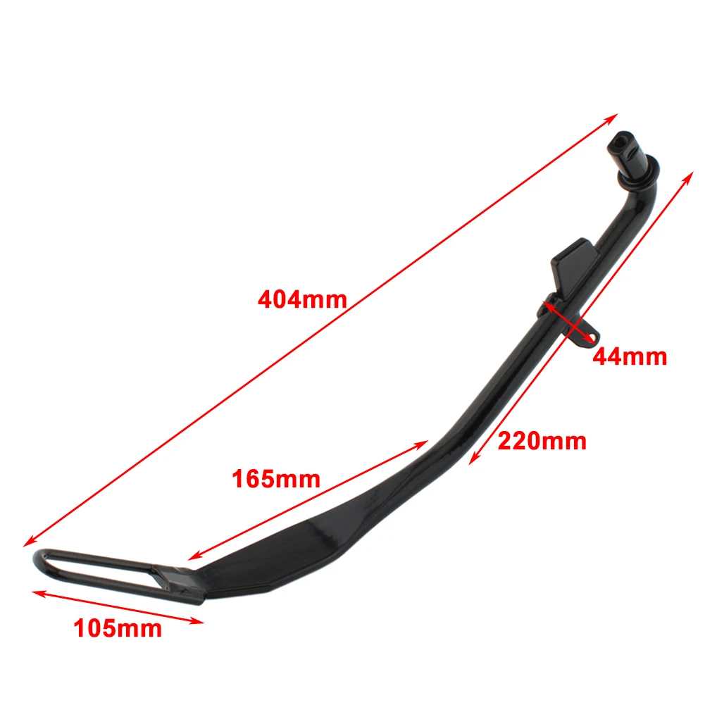 1Pcs Motorcycle Kickstand Side Foot Leg Stand Support 49704-90B For Harley Davidson DYNA FXD SUPER GLIDE 1995-2005 Iron Black